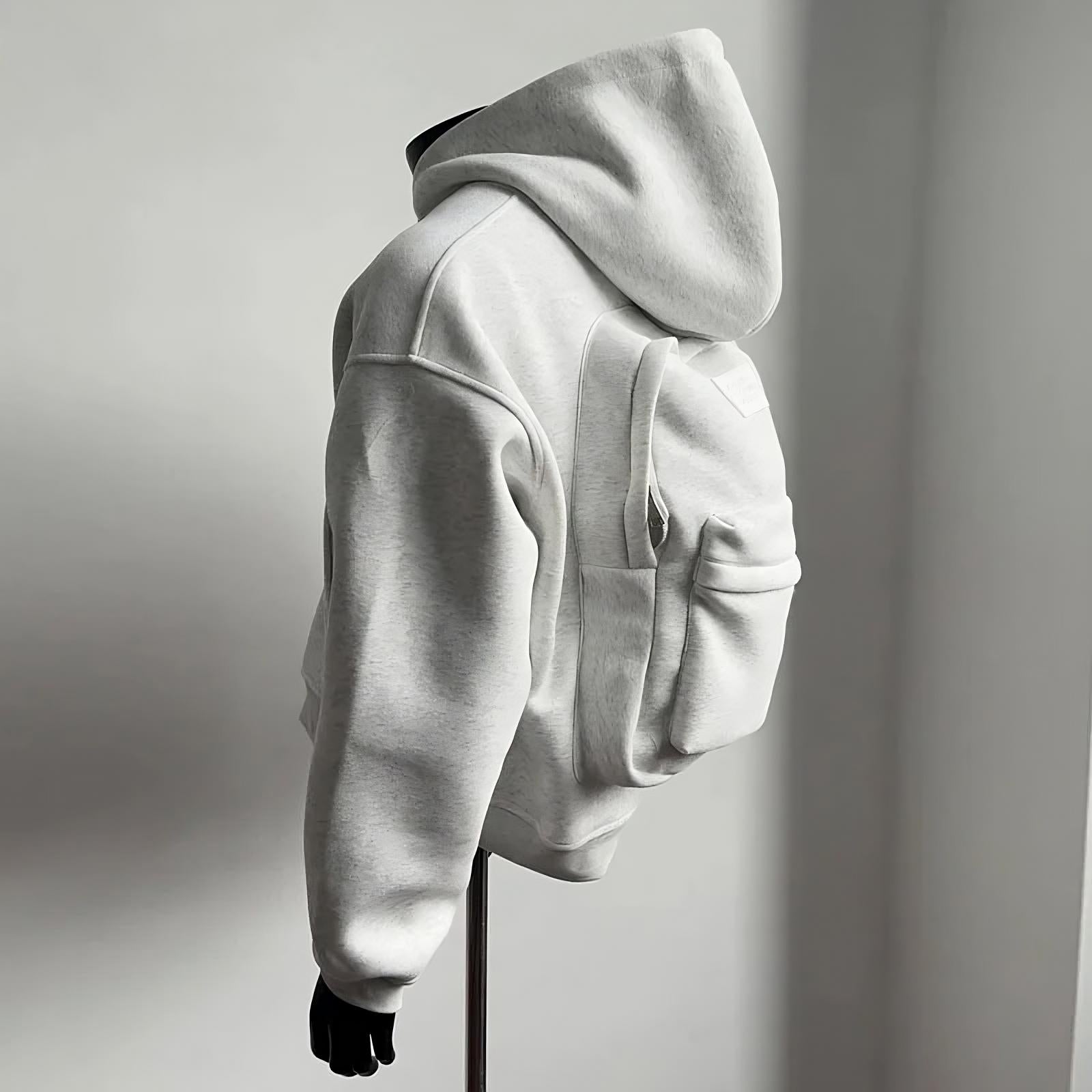 Hoodie with Integrated Backpack